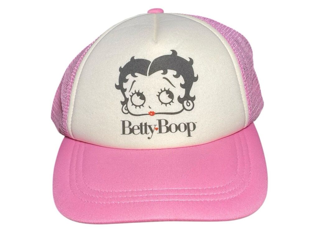 Betty Boop Berkshire Fashion Pink Adjustable SnapBack Foam/Mesh Trucker Hat 4192